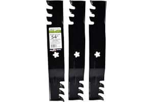 MaxPower 561738X Commercial Mulching 3-Blade Set for 54" Cut Poulan/Husqvarna/Craftsman Replaces 187254, 187255, 187256, 5321
