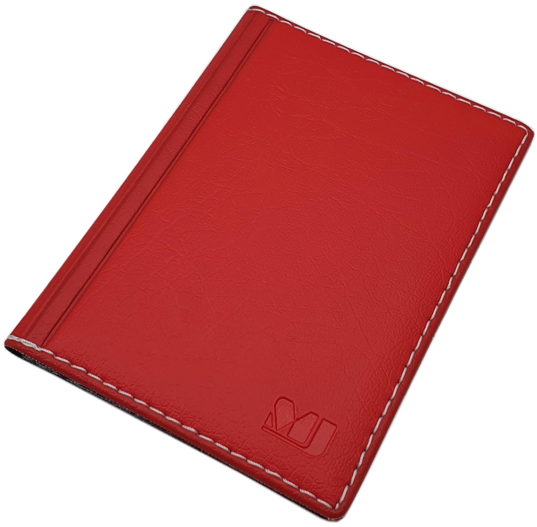 myledershop ID and Credit Card Holder with Contrast Stitching 4 Pockets