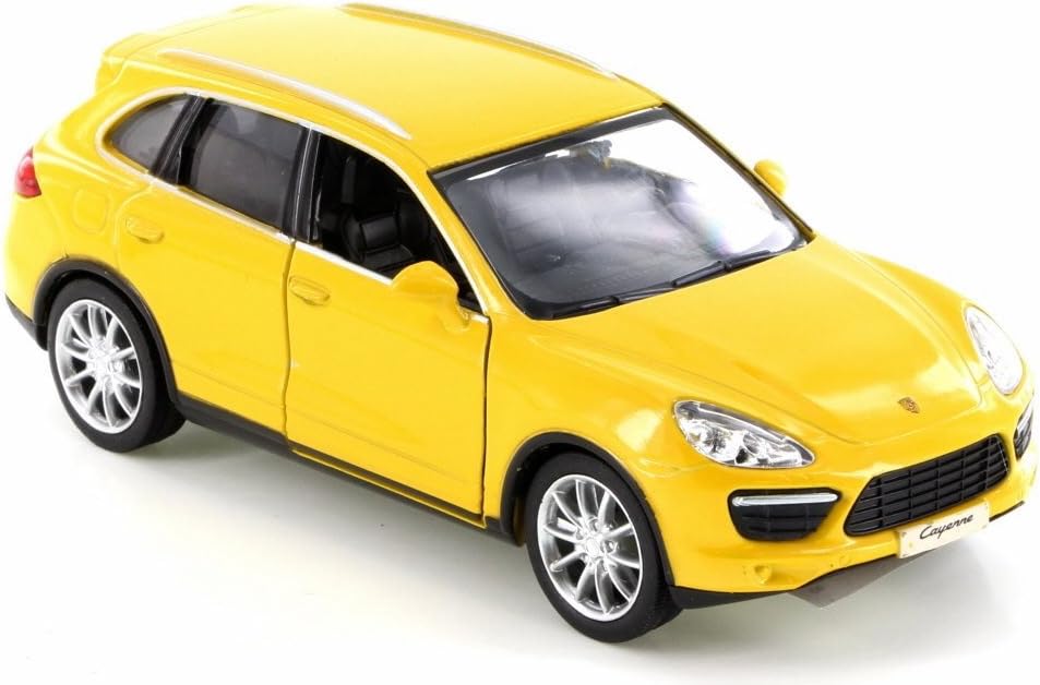 RMZ City Porsche Cayenne Turbo, Yellow 555014 - Diecast Model Toy Car but NO BOX