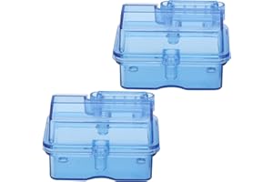 Acouto 2 Count Rectangular Plastic Storage Box for RC Receiver, Waterproof, Portable, 2 Compartments