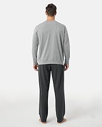 LAPASA Men's Soft Knit Pajama Sets Comfy Sleepwear