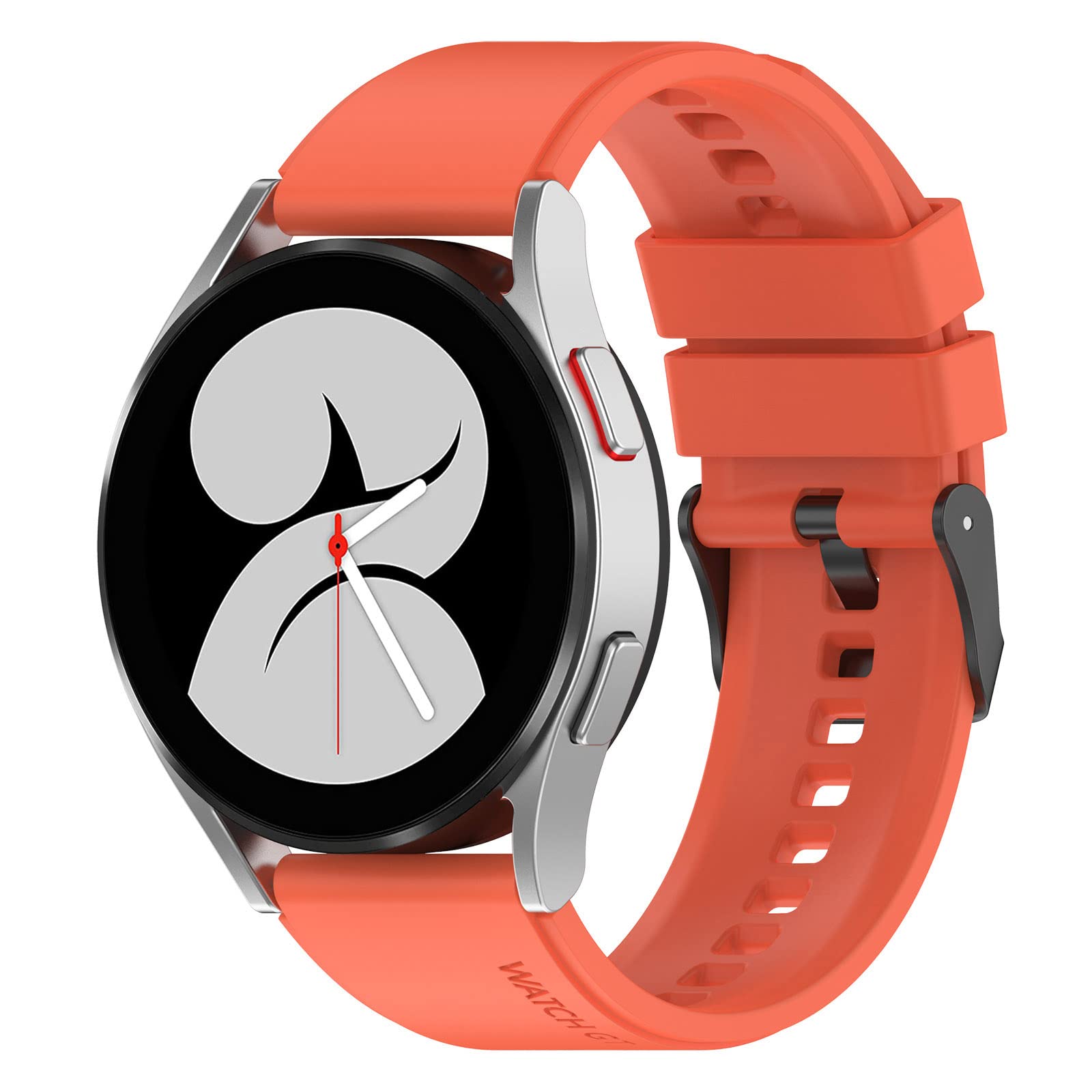 Replacement Watch Strap Compatible with Huawei Watch GT2 Pro - 22mm Orange Silicone Strap, for 22mm Universal Watches, Soft Water-Resistant Sport Bracelet, Adjustable Length (16-23.8cm)