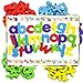 168PCS Magnetic Letters and Numbers, Awesome Refrigerator Magnets Letters, ABC Alphabet Magnets for Kids Gift Set with FREE Amazing Learning & Spelling APP - Dry Erase Magnetic Board Preschool Toy