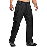 ZITY Men's Rain Over Pants Waterproof Heavy Duty Thick Hiking Pants Golf Pants with Lightweight Packable Bag