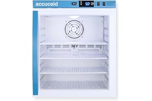 SUMMIT APPLIANCE Accucold ARG1PV456 Compact Vaccine Refrigerator; Designed for Pharmacy, Medication, and Vaccine Applications; 1 cu.ft Capacity; Automatic Defrost; Certificate of Calibration Included; Interior Light