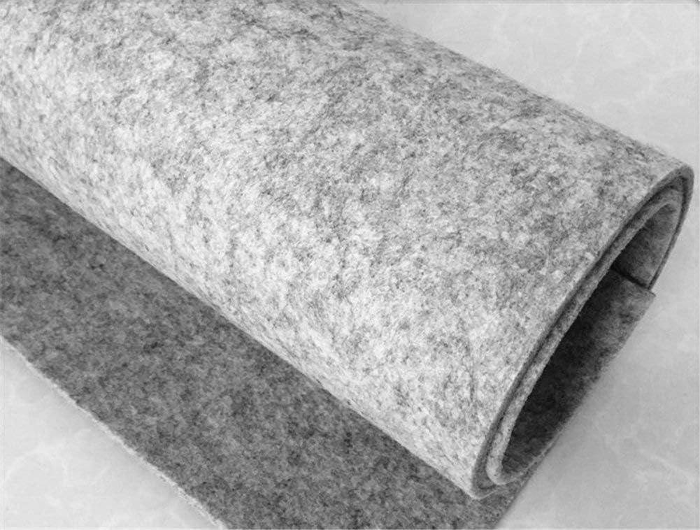Thick Felt Fabric, 2 Sheets of 18" X 36" Large Size Craft Felt Cloth Non-Woven Wool Felt Fabric Easy Press Quilting Ironing Pad Iron Board (2 Sheets -3 mm Thick, Light Grey)