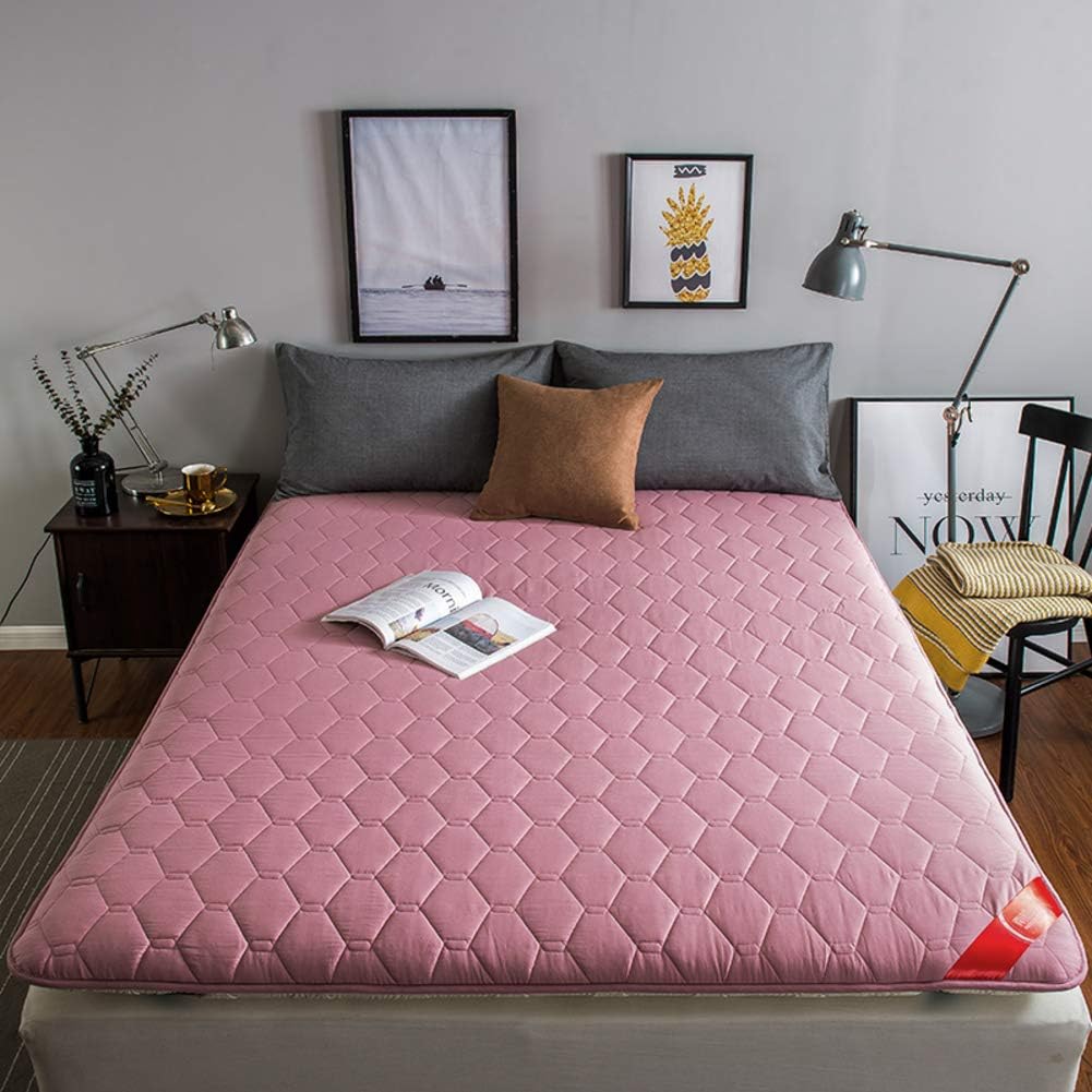 LYCIL Japanese Cotton Bed Mattress,Collapsible Thick Futon Mattress Topper Breathable Tatami Floor Mat Portable Student Dormitory Mattress Pad-b 200x220cm(79x87inch)