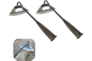 cdbz All-Steel Hardened Hollow Hoe,Garden Edger Weeder,Hand-held All-Steel Hardened Hollow Hoe,Hand Shovel Weed Puller Accessories for Backyard Weeding,Loosening,Planting