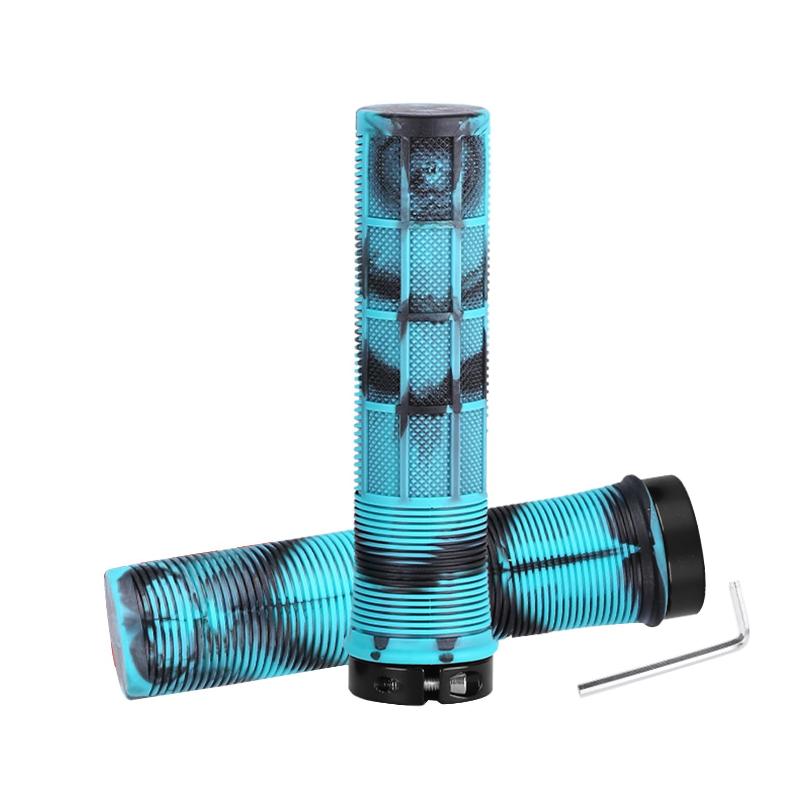 WATERBELINE Unilateral lock,1Pair Ergonomic DeathGrip Death Grip Handlebar Grips with Fixing Tool Perfect for Cycling Enthusiasts and Commuters