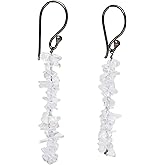 Natural Lightweight Crystal Dangle Earrings Handmade Gemstone Jewelry Hypoallergenic Non-Tranish Dangling Earrings For Women