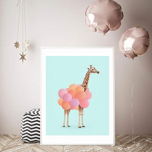 Danjiao Póster De Pintura De Lienzo De Animales Nórdicos Estampado De