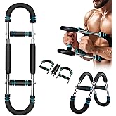 Twister Arm Trainer, 60-110 Lb Adjustable Chest Workout Equipment, Twister Arm Exerciser Shoulder Muscle Training Portable Removable Design for Home Fitness