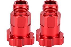 Diydeg Spray Gun Cup Adapter, 2PCS Aluminum Alloy Paint Sprayer Cup Converter M16 Male Thread 1.5mm Pitch, for Use with Maste