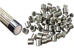 Brass Cue Tips for Pool, Snooker & Billiards Cues – 10-Piece Set with 8mm Height and Multiple Inner Diameters (9.5–12mm) – fo