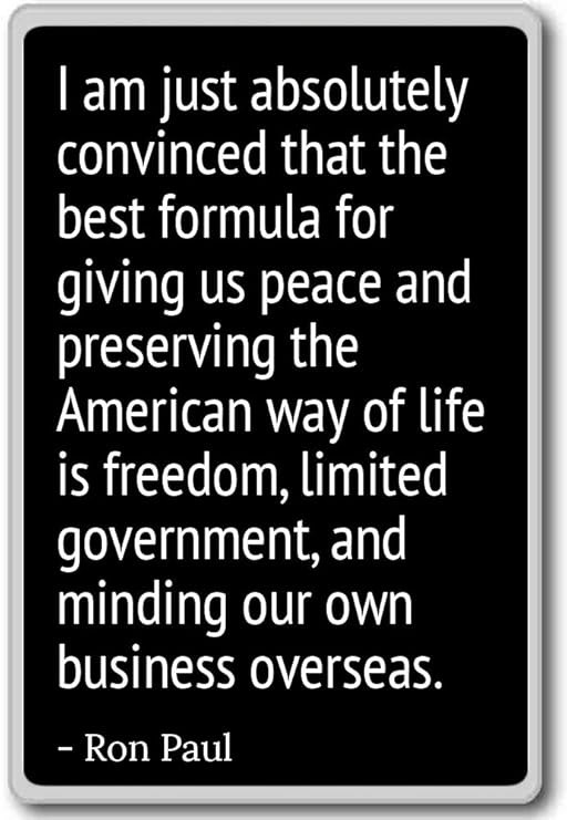 I Am Just absolutamente convencidos de que la mejor formu... - Ron ...