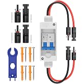 Solar Panel Disconnect Switch, CGELE 20 Amp DC 500V Breaker Box PV Disconnect Switch Miniature Circuit Breaker with IP65 Waterproof Box
