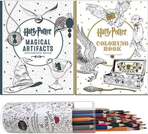 (Set) Harry Potter Original & Artifacts Coloring Books & Colored Pencils