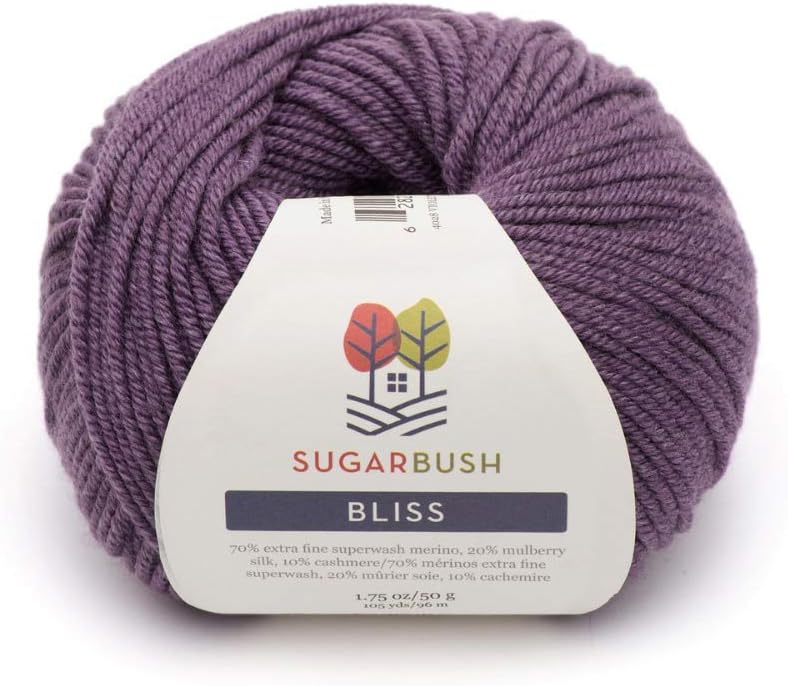 Sugar Bush Yarn Bliss Light Weight - Merino Wool - Violet Wash