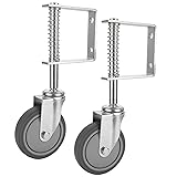 2PCS 4” Spring Loaded Gate Caster, Heavy Duty