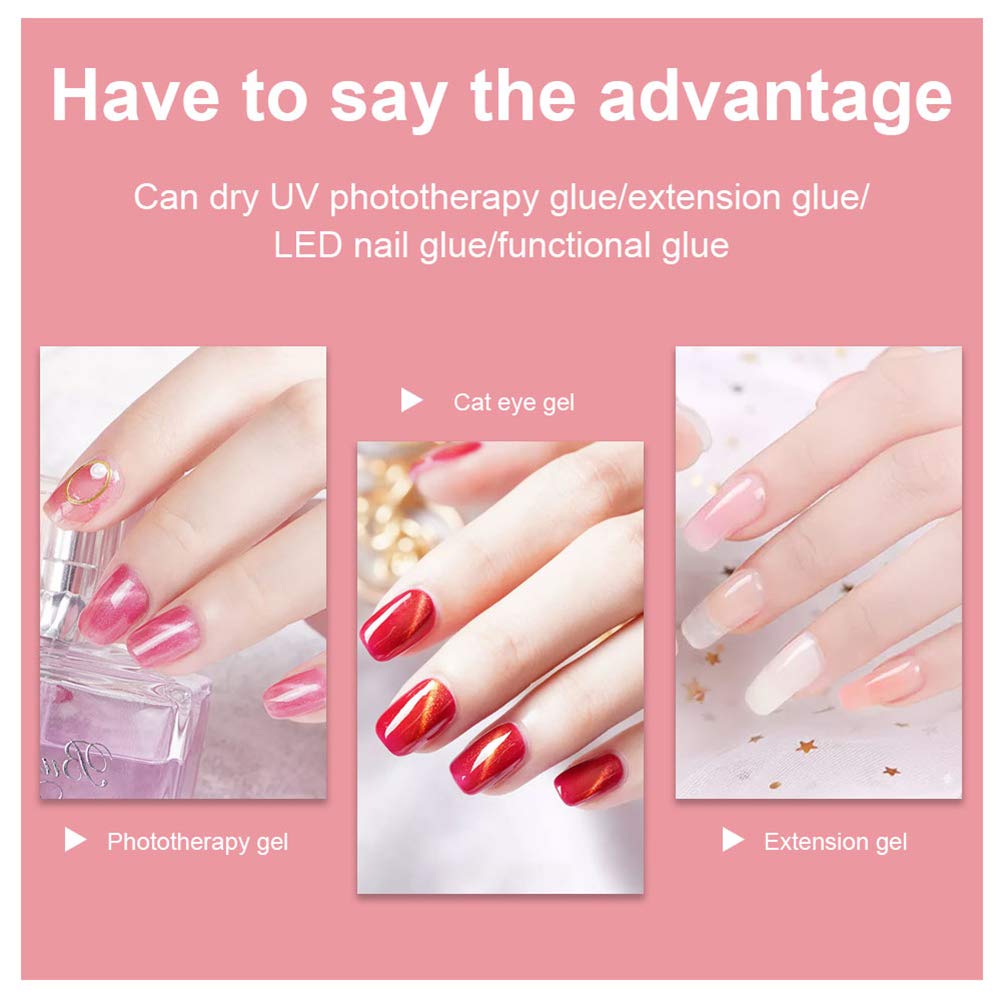LED Nail Lamp 54W, Professional Nail Dryer Gel Polish Light, U V Nail Light with 3 Timer Setting, Nail Polish Curing Gel LED Dryer, Professional Nail Art Tools with Automatic Sensor, LCD Display: Beauty