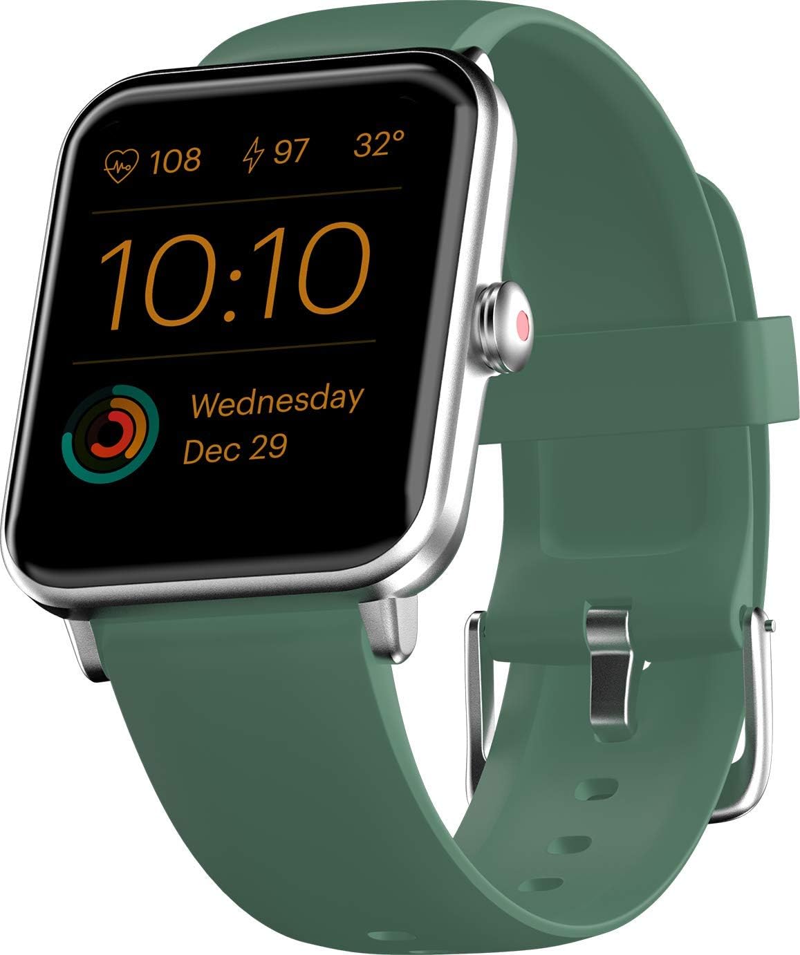 Noise ColorFit Pro 3 Smart Watch, 1.55" HD Display, 10 Day Battery, Waterproof Smartwatch, Auto Recognition Sports Mode, Heart rate, Spo2, Sleep & Stress Monitor Smartwatch for Men Women (Smoke Green)