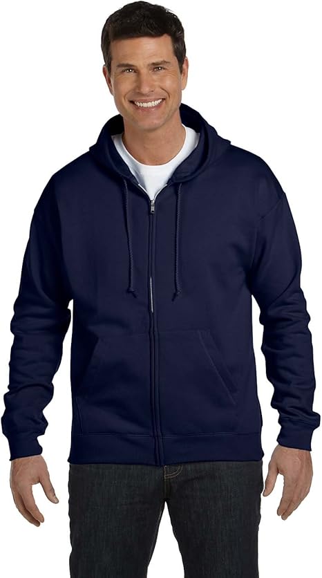 hanes ecosmart zip hoodie