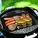 ekSel Grill Oven BBQ Mats & Baking Sheet Cooking Liner Woven Fiberglass Reusable Non Stick 1 Black & 1 Beige; Set of 2