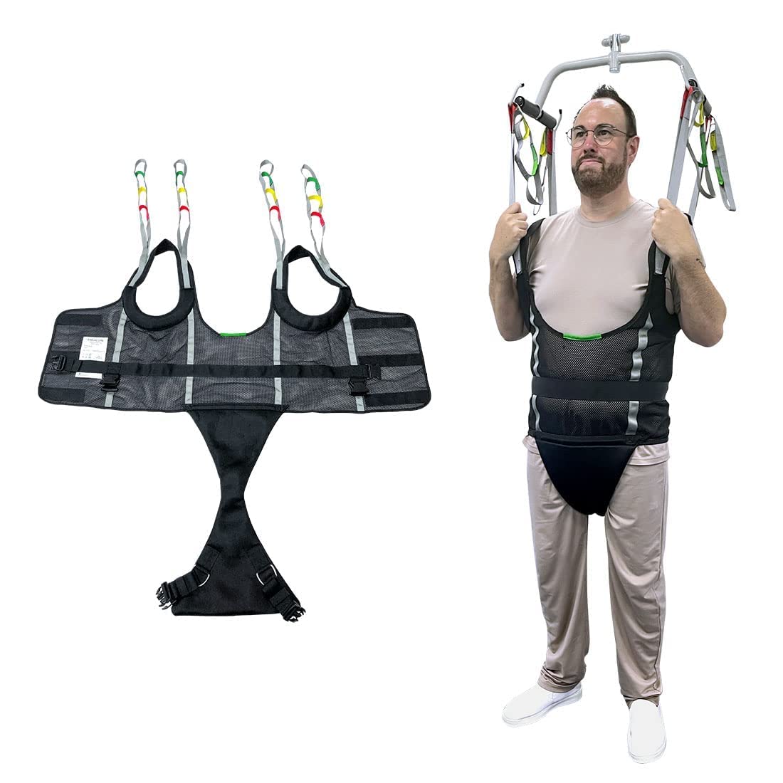 Photo 1 of Ehucon Comfort Padded Patient Lift Walking Sling,Portable Standing Harness to People/Handicap for Ambulating Support Training,500 lbs Safety Loading(Small)