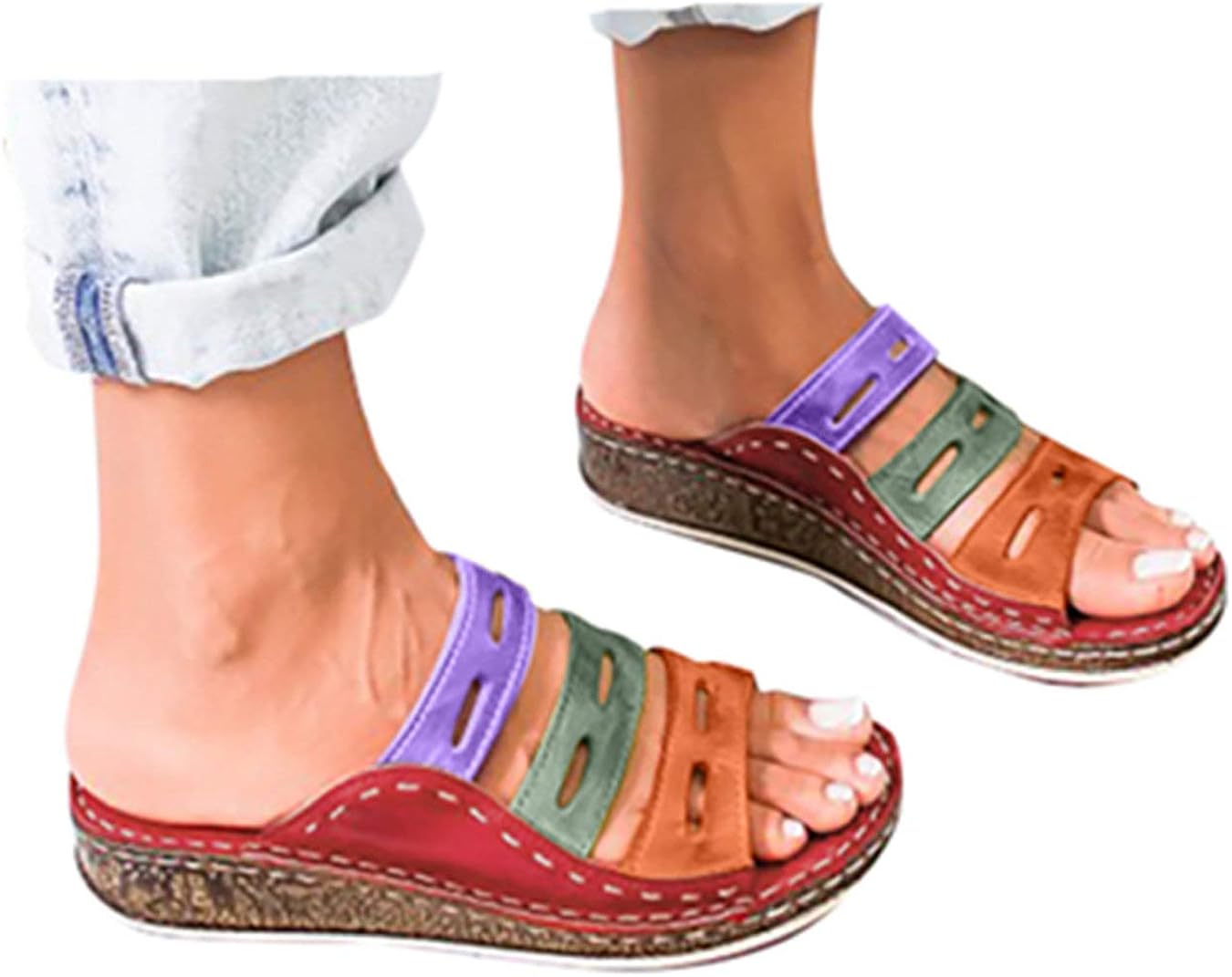 Womens Flat Slippers Sandals Shoes Summer