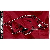 College Flags & Banners Co. Arkansas Razorbacks Printed Header 3x5 Foot Banner Flag