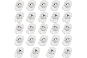 TRVL FIELDER Self Adhesive Caster Wheels, Appliance Rollers for Kitchen Appliances, 360° Swivel Mini Universal Wheel Roller Casters, Sticky Pulley for Trash Can, Storage Box, Small Furniture (White - 24 Pcs)