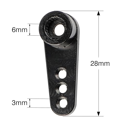4-Pack Aluminum 25T Servo Horns - CNC Machined For Futaba, Savox, MG995, MG996R RC Servos