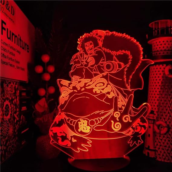 Amazon 3D Lamp Naruto Illusion Led Nightlights Anime Light 7 Color 