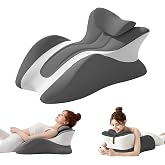 KUYOVORA Memory Foam Wedge Pillow, 27&deg; Sweet Spot Pillow for Intimacy- Dual | Ergonomic Multi-Functional Body Support Prone Pillow for Sleeping &amp; Reading