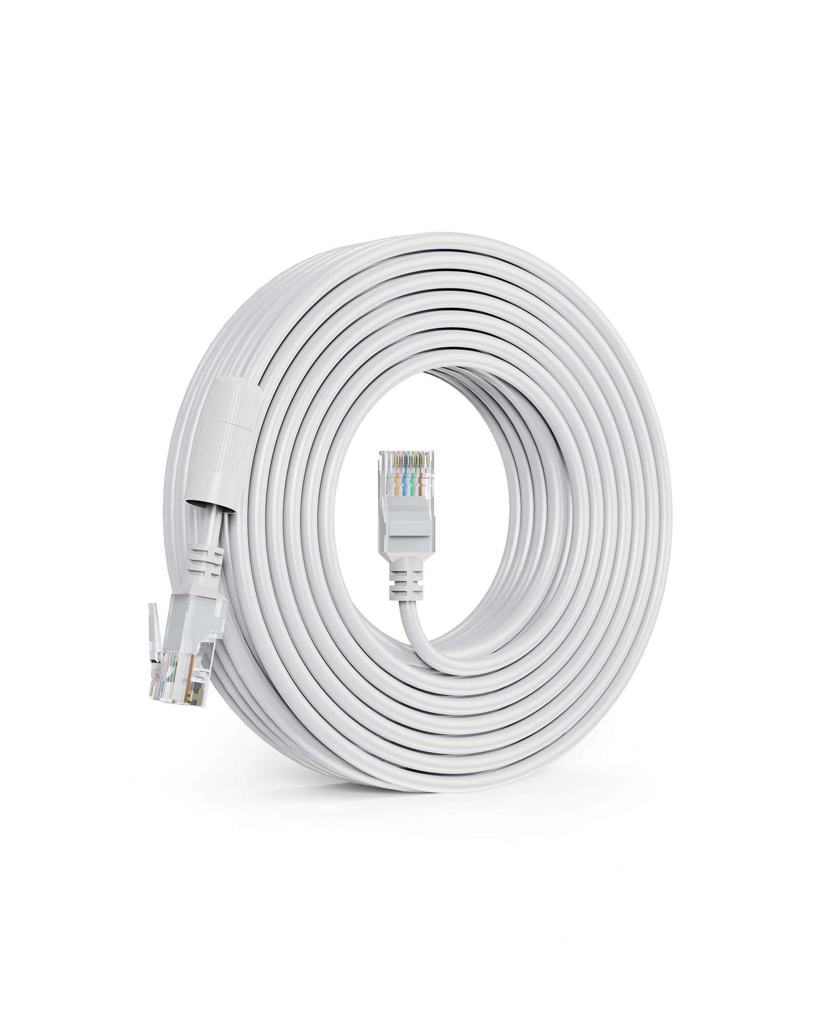 ZOSI Cat5e Ethernet Cable 60ft High Speed Network RJ45 wire cord 1000Mbps, Outdoor Weatherproof for POE security cameras system, PoE switch, internet router, computer, IP cameras (18M)
