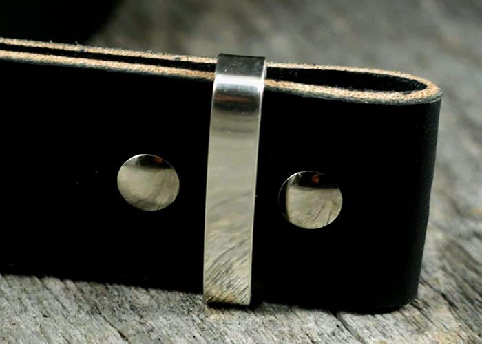 Sterling Silver Belt Keeper Loop 1.5" Inside Width