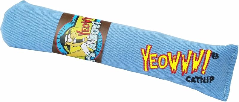 YEOWWW Its a Boy Cigar Singles Cat Toy Blue 100% Catnip
