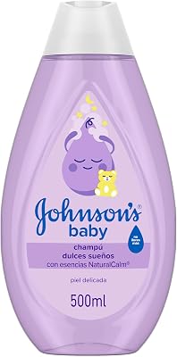 Shampoo Johnson's Baby Sweet Dreams com essências relaxantes NaturalCalm (500 ml), shampoo para crianças e bebés ativos, sulfato hipoalergénico e champô sem parabenos