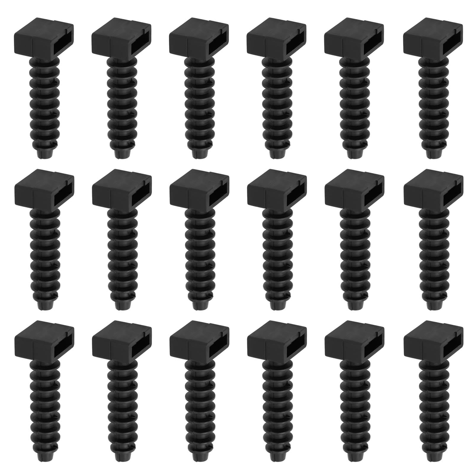 OTOTEC 50Pcs Cable Tie Masonry Fixing Plugs Screw Mounts Knock in Wall Nylon Base Holder Up to 9mm Cable Ties for DIY Commercial Purposes Cable Management