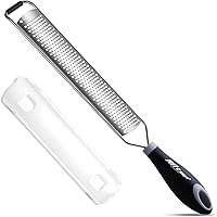 ALLTOP Lemon Zester, Hand-held Stainless Steel Food Grater,Pro Kitchen Tool for Cheese Parmesan Vegetable Ginger Garlic Nutme
