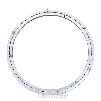 TamBee Heavy-Duty Mute 18 Inch Aluminum Lazy Susan Bearing Turntable Ring Swivel Plate Hardware for Heavy Loads