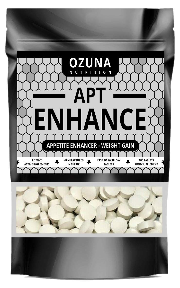 APT Enhance Appetite Stimulant - Max Strength Appetite Booster for Weight Gain - Natural Appetite Support to Increase Food Intake - 100 Easy-to-Swallow Tablets