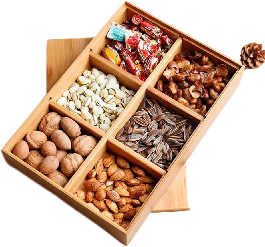 N / C Household dried fruit storage box, bamboo storage