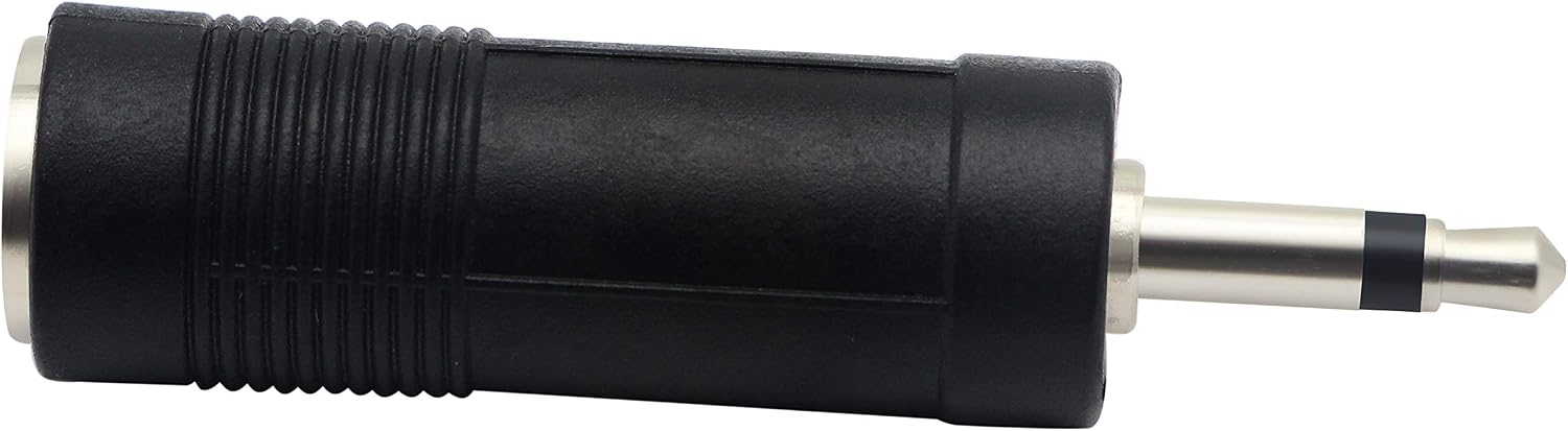 zdyCGTime 3.5mm to 6.35mm Adapter,3.5mm Mono 1/8 inch Audio Male to 6.35mm 1/4 inch Female Mic Plug Adapter Jack Converter.(5 Packs) - Image 4