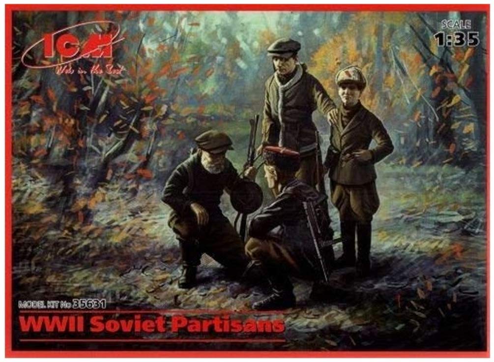 ICM 1:35 - WWII Soviet Partisans 4 Figs