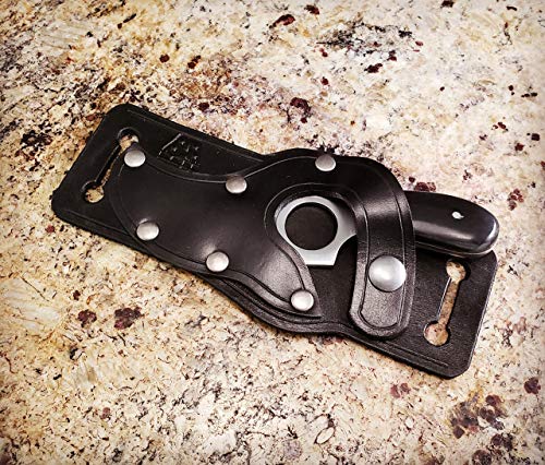 Skinning Knife and Quickdraw Holster - Fixed blade with handmade leather sheath
