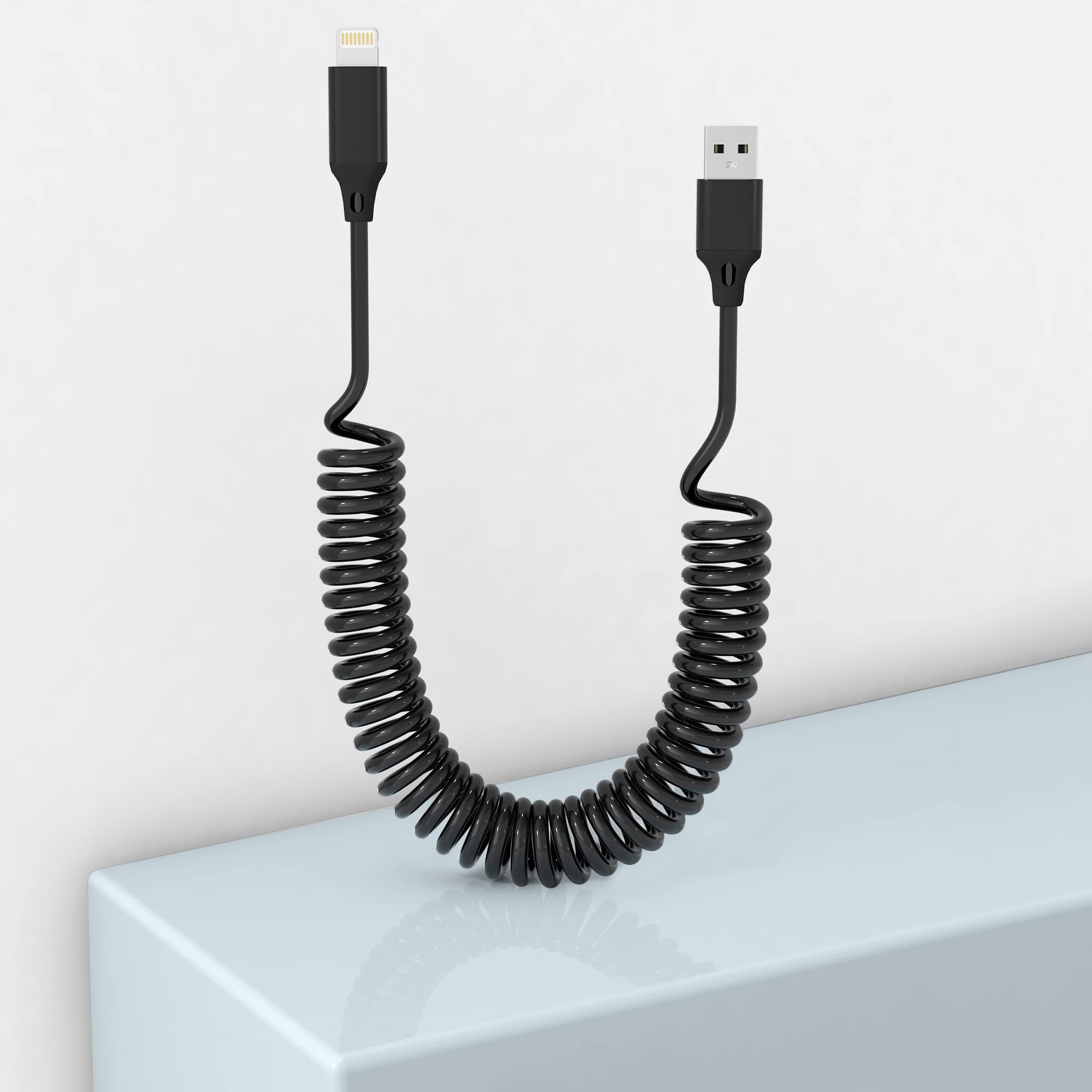 Apple Lightningケーブル カールコードの商品画像