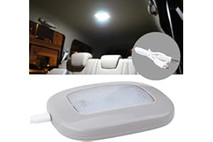 KaiDengZhe Auto Car Ceiling Roof Lights Magnetic Dome Light with Universal USB Rechargeable Wireless 10 LEDs for Interior and Exterior of Car, Boat, Trailer, Motorhome,Truck (Gray Shell-Whie light)