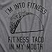 Womens Fitness Taco Funny Gym T Shirt Cool Humor Graphic Muscle Tee for Ladies Funny T Shirts Cinco De Mayo Tops for Women Cool Fitness Top Women's Novelty Dark Grey M
