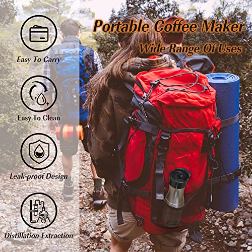 Portable Coffee Maker 12V/24V Compact Espresso Machine for Office Traveling Backpacking Camping